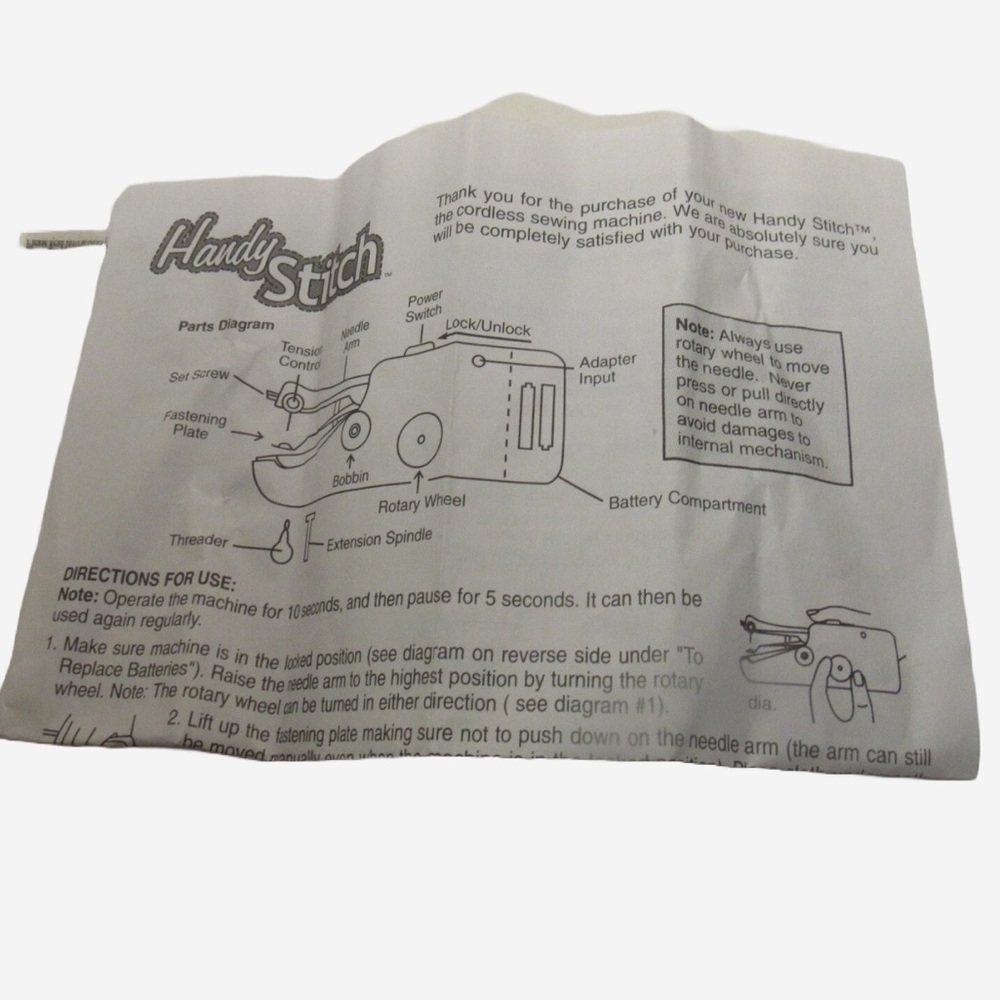 Portable Sewing Machine - White - Picture 5 of 7